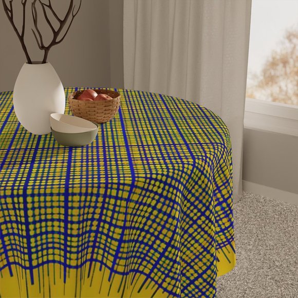 Yellow Tablecloth | gift Tablecloth | Tea party tablecloth | Square - Picture 5 of 5